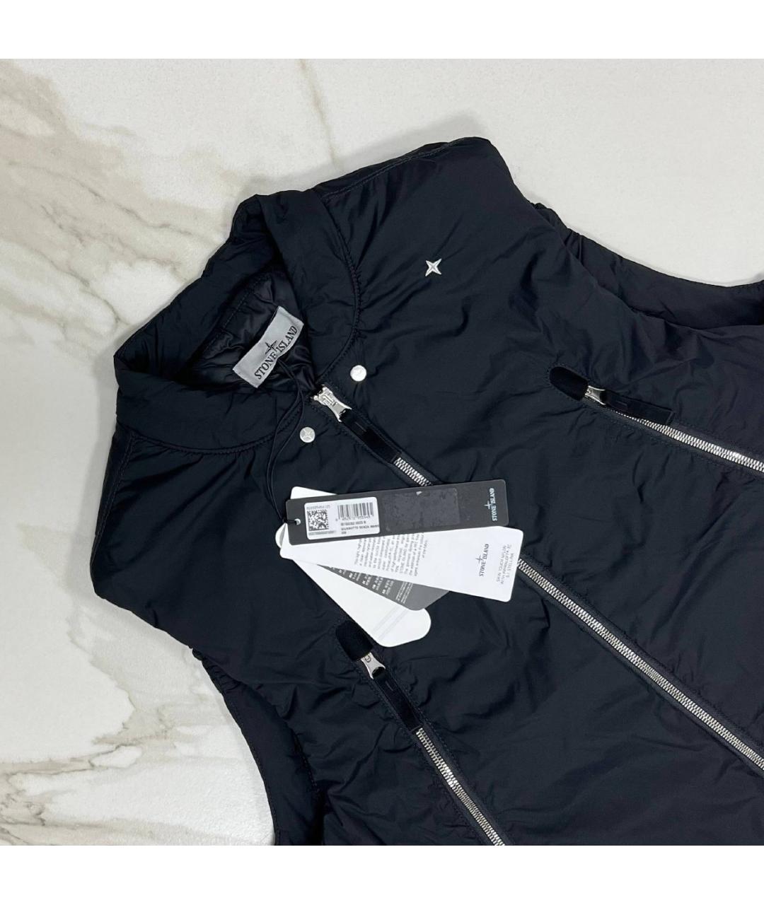 STONE ISLAND Черный жилет, фото 2