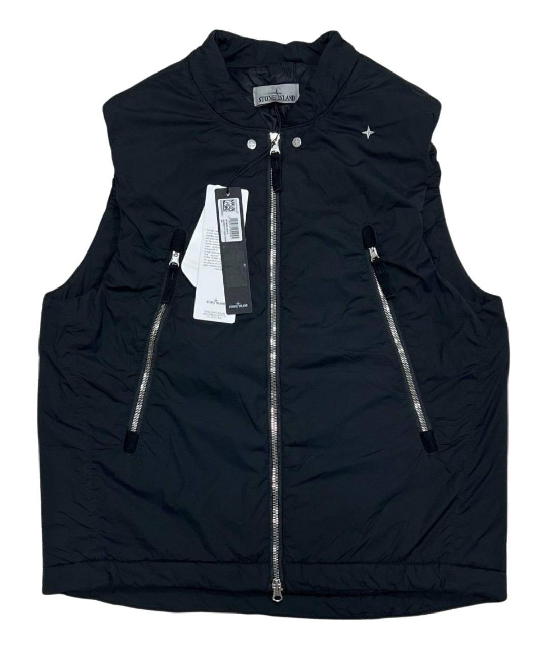STONE ISLAND Черный жилет, фото 1