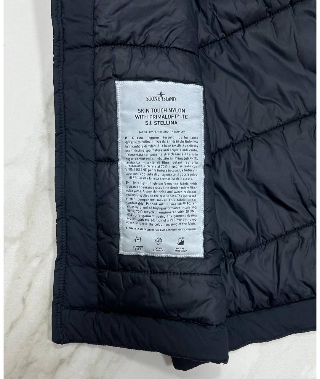 STONE ISLAND Черный жилет, фото 4