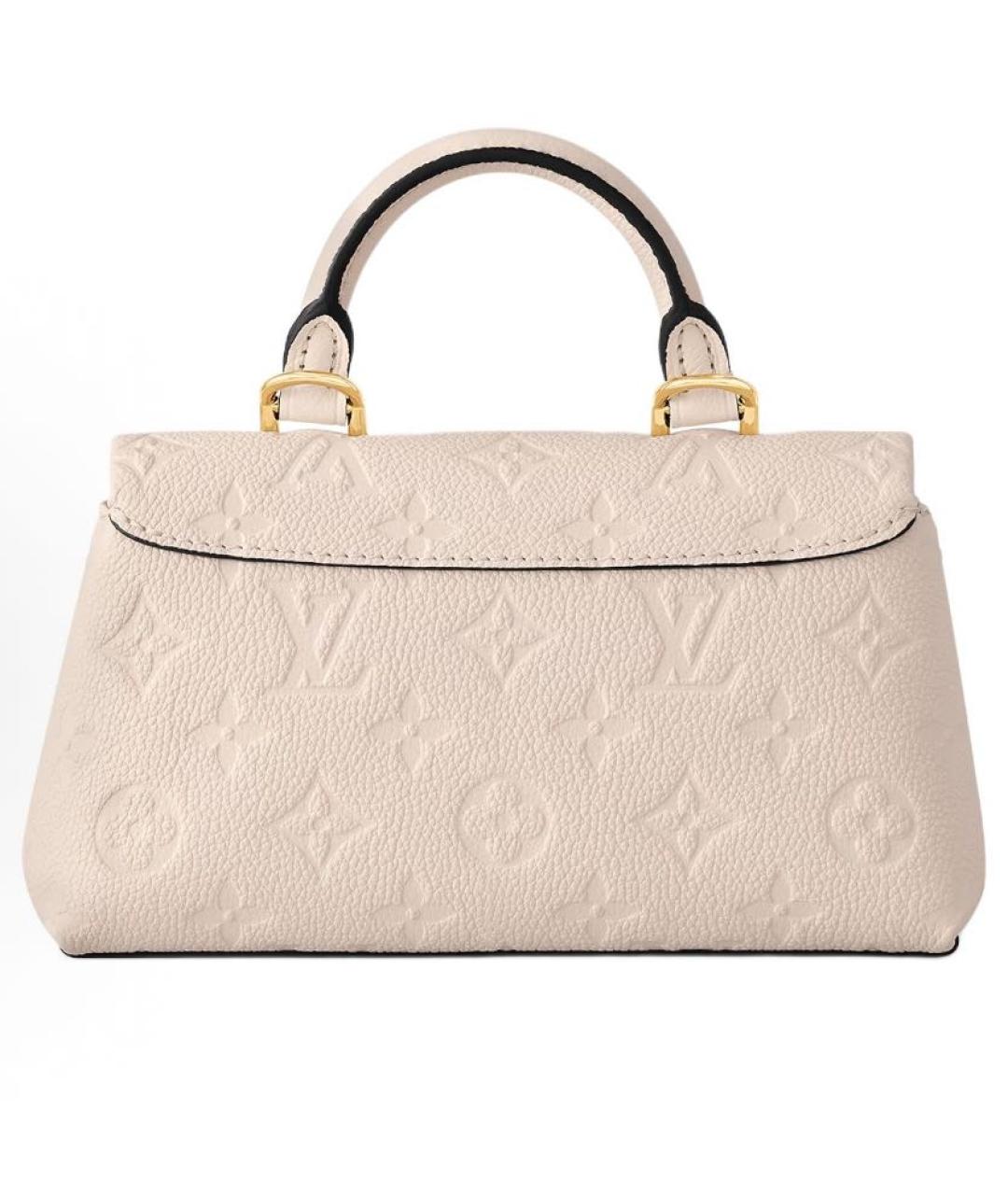 LOUIS VUITTON Бежевая кожаная сумка с короткими ручками, фото 2