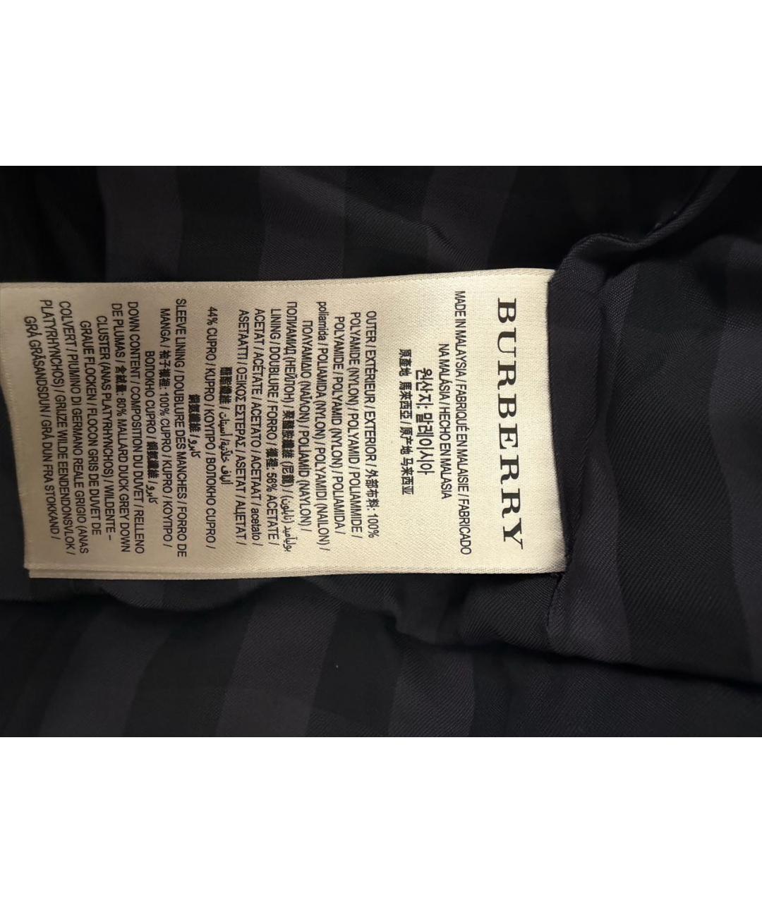 BURBERRY Черная ацетатная куртка, фото 8