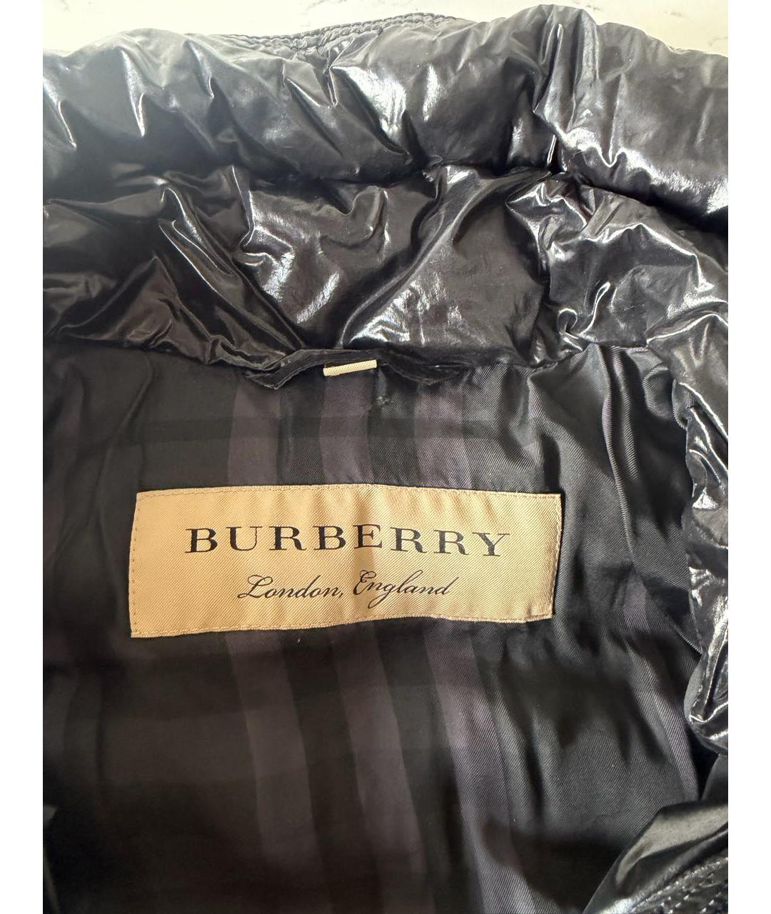 BURBERRY Черная ацетатная куртка, фото 5