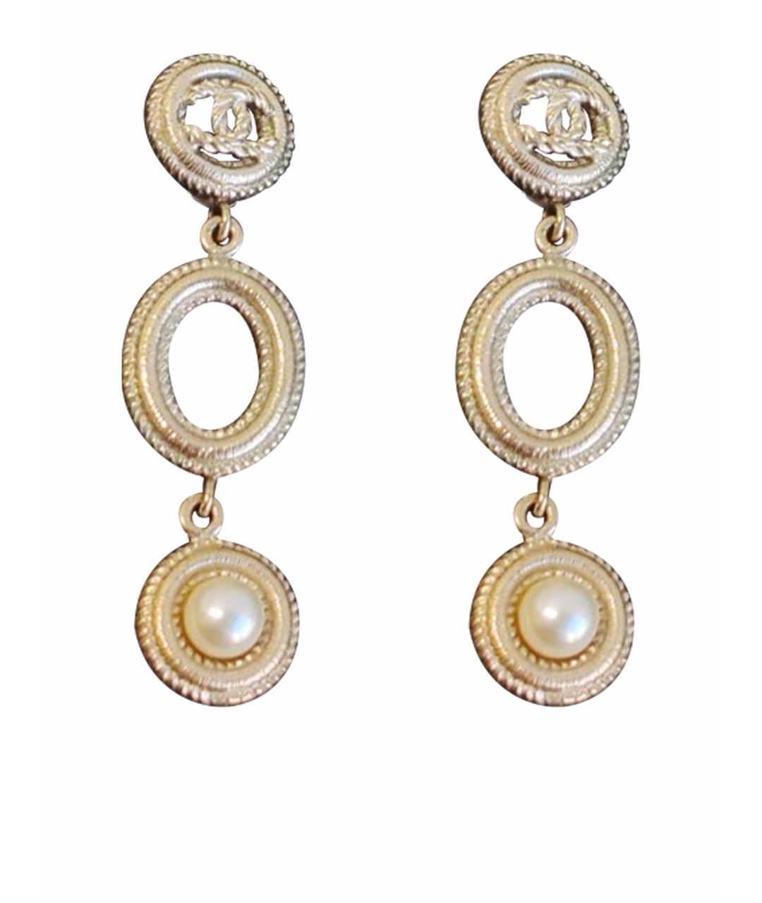CHANEL Золотые серьги, фото 1
