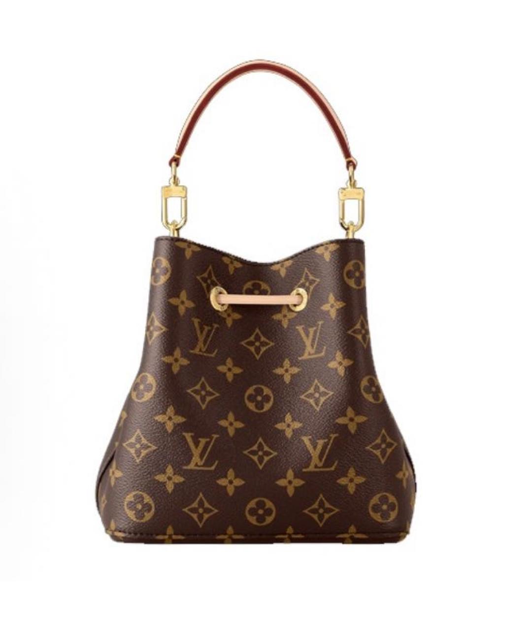 LOUIS VUITTON Коричневая сумка через плечо из канвы, фото 3