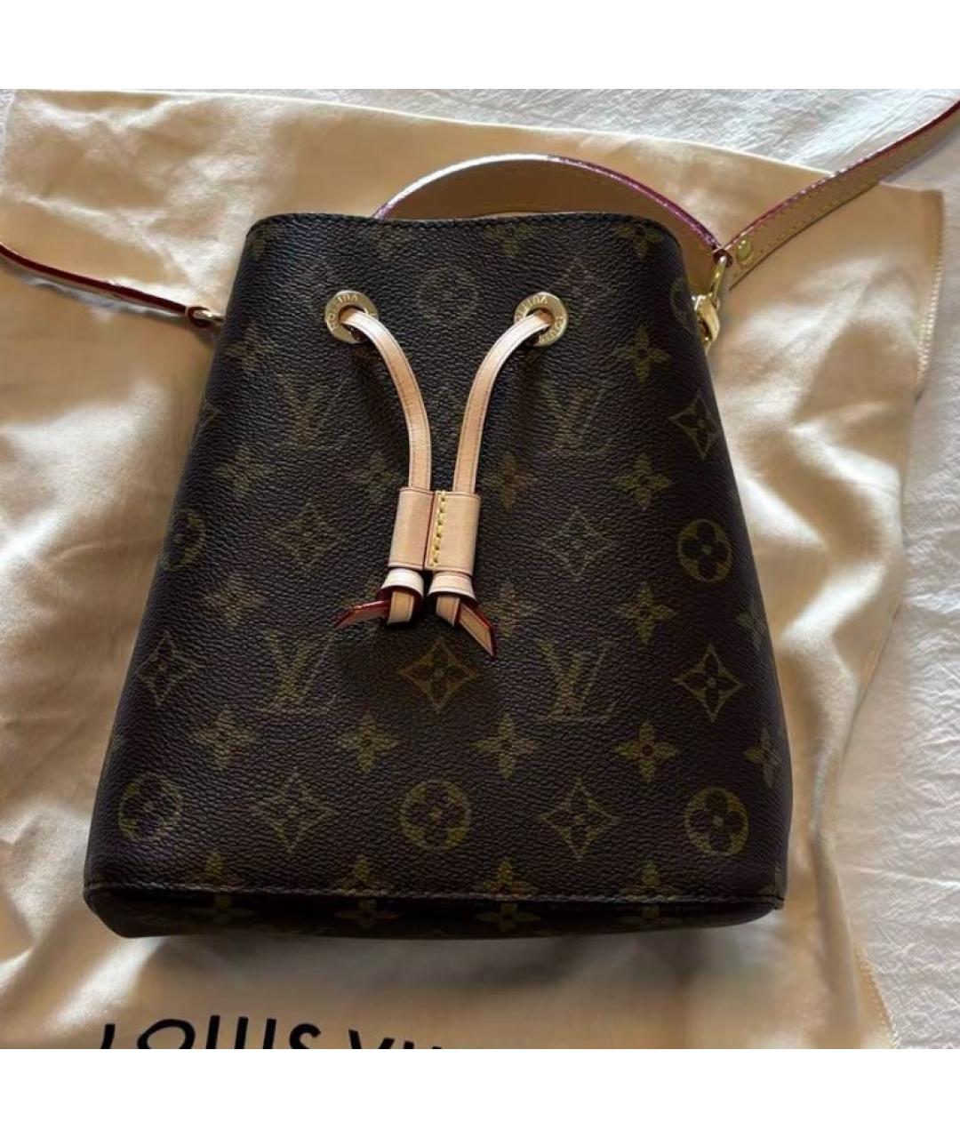 LOUIS VUITTON Коричневая сумка через плечо из канвы, фото 5