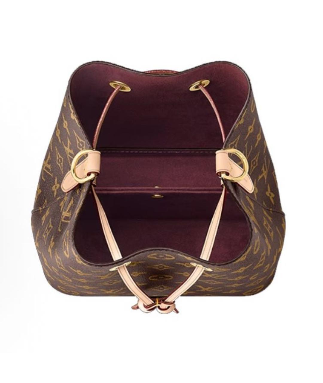 LOUIS VUITTON Коричневая сумка через плечо из канвы, фото 2