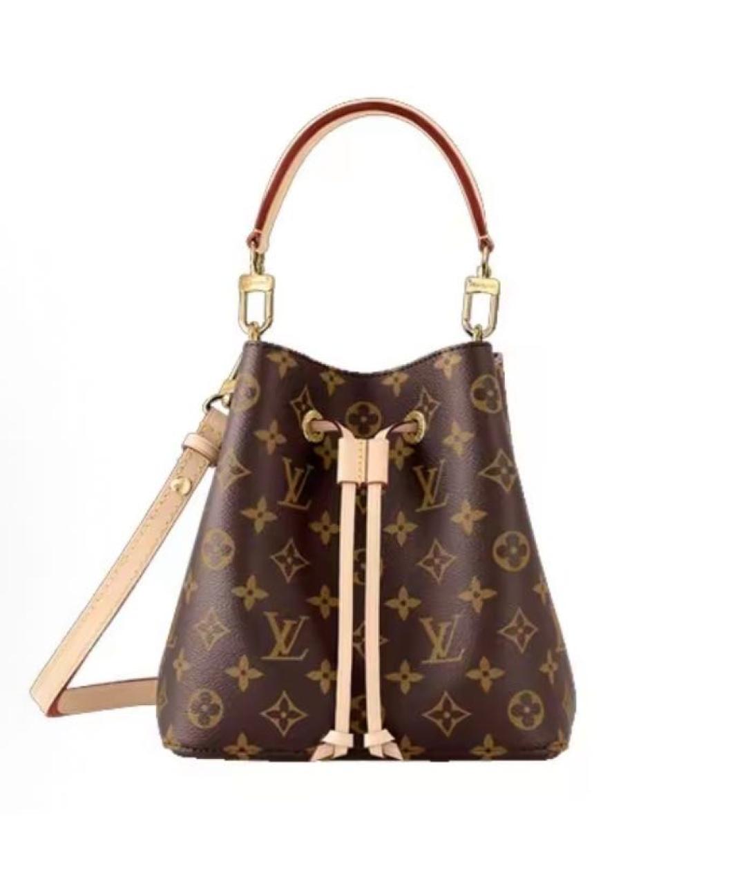 LOUIS VUITTON Коричневая сумка через плечо из канвы, фото 6