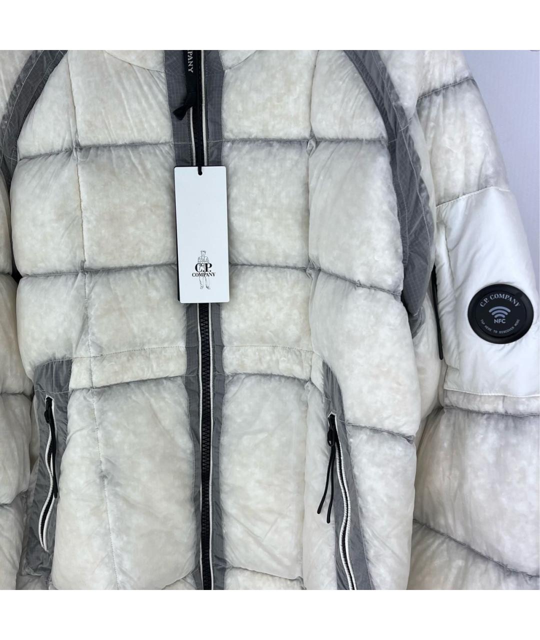 CP COMPANY Белый нейлоновый пуховик, фото 2