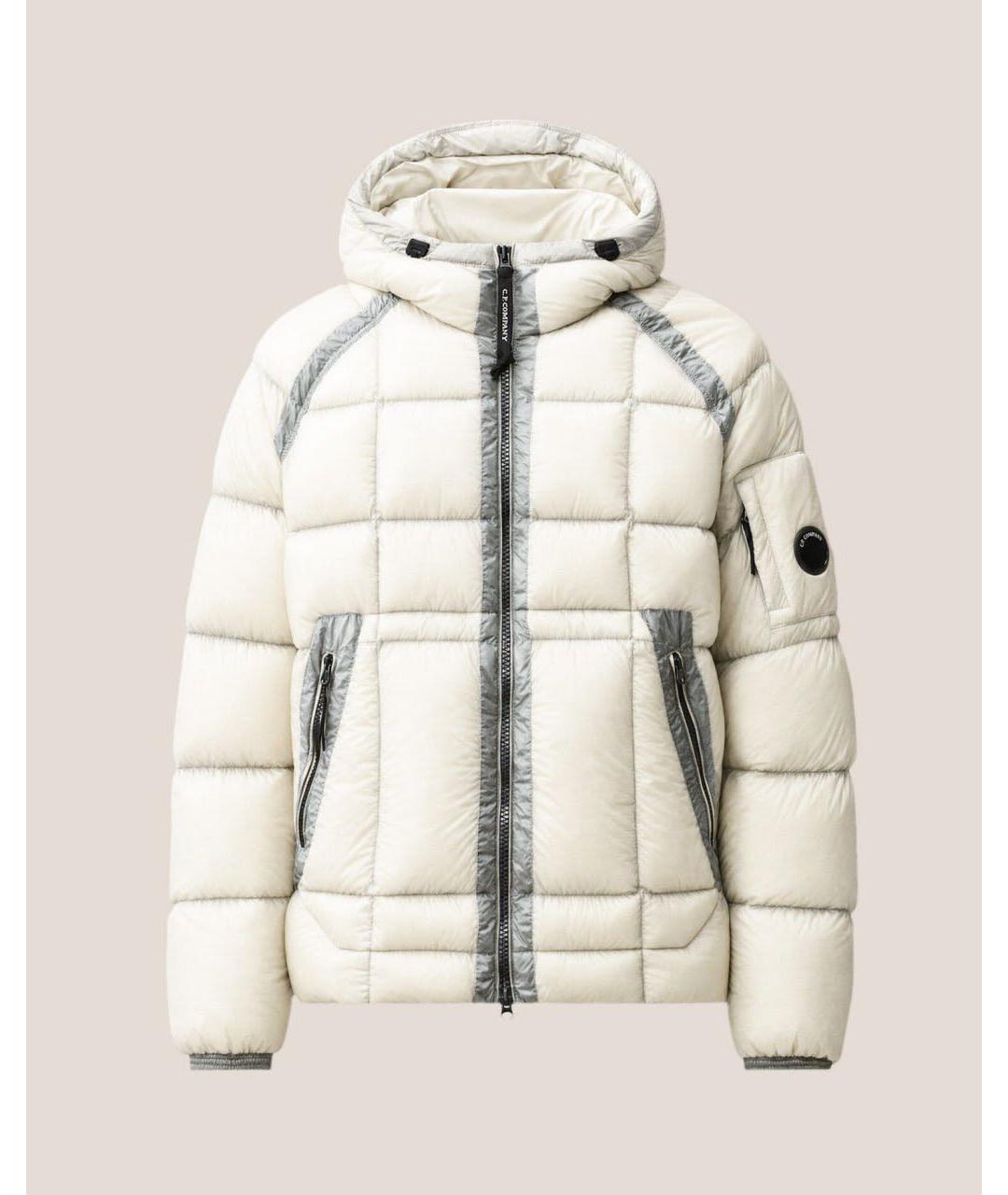 CP COMPANY Белый нейлоновый пуховик, фото 5