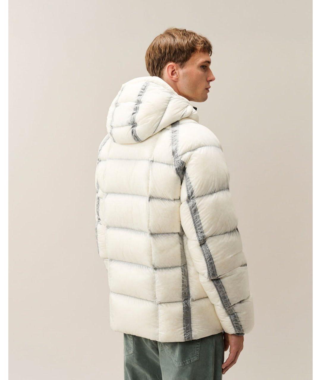 CP COMPANY Белый нейлоновый пуховик, фото 4