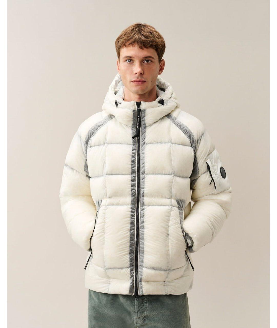CP COMPANY Белый нейлоновый пуховик, фото 3