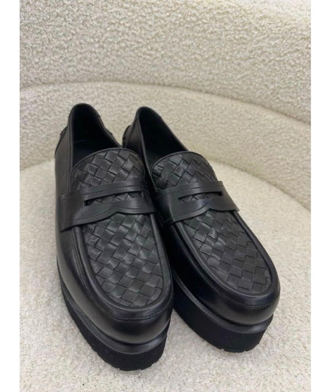 BOTTEGA VENETA Черные кожаные лоферы, фото 6
