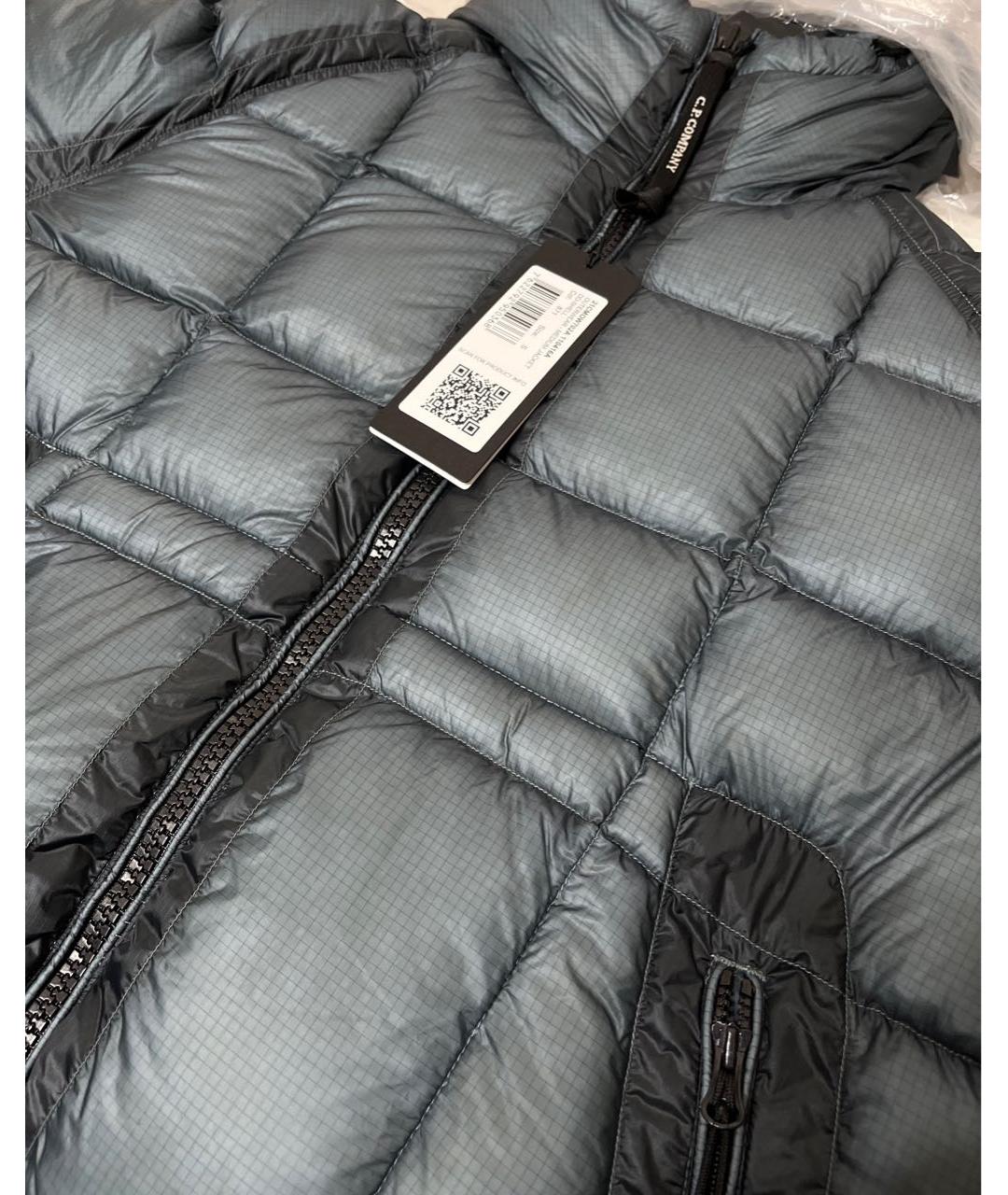 CP COMPANY Синий нейлоновый пуховик, фото 3