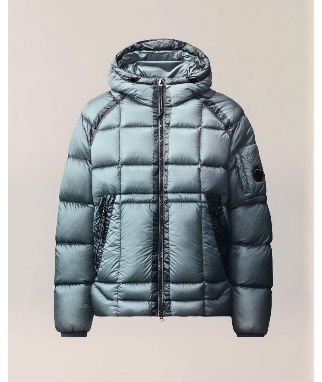 CP COMPANY Синий нейлоновый пуховик, фото 4