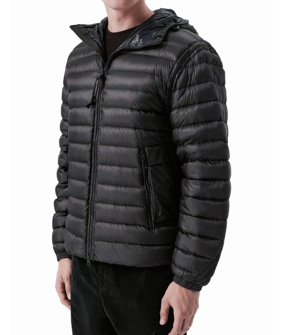 CP COMPANY Черный нейлоновый пуховик, фото 3
