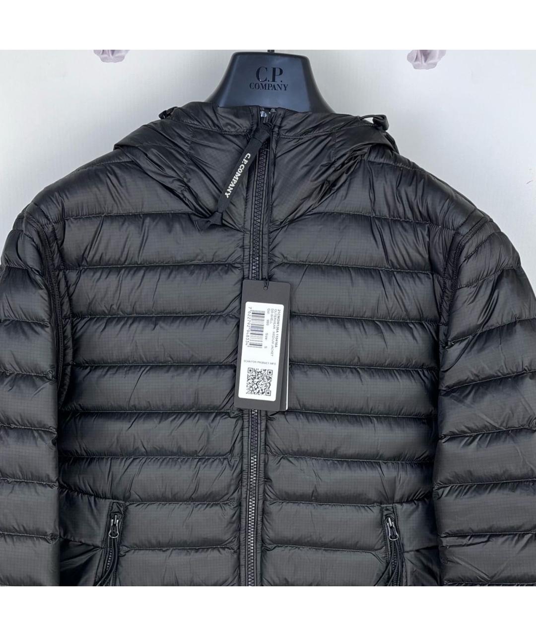 CP COMPANY Черный нейлоновый пуховик, фото 2