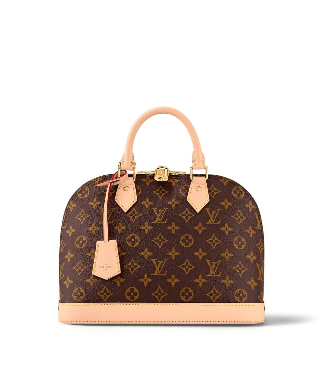 LOUIS VUITTON Коричневая сумка с короткими ручками из канвы, фото 4