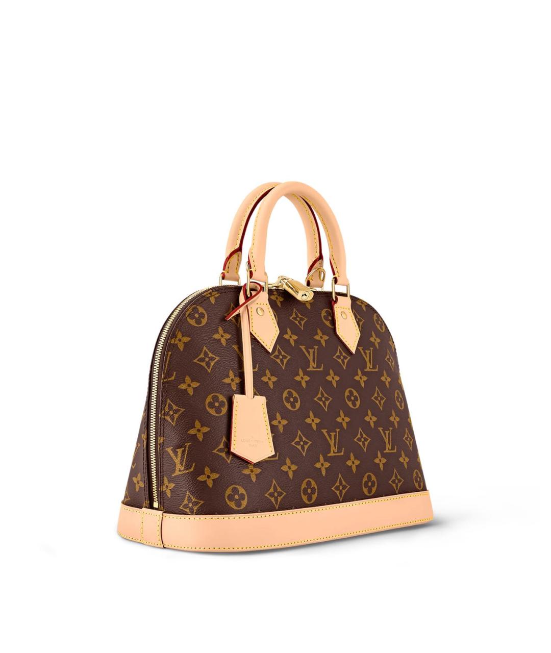 LOUIS VUITTON Коричневая сумка с короткими ручками из канвы, фото 2