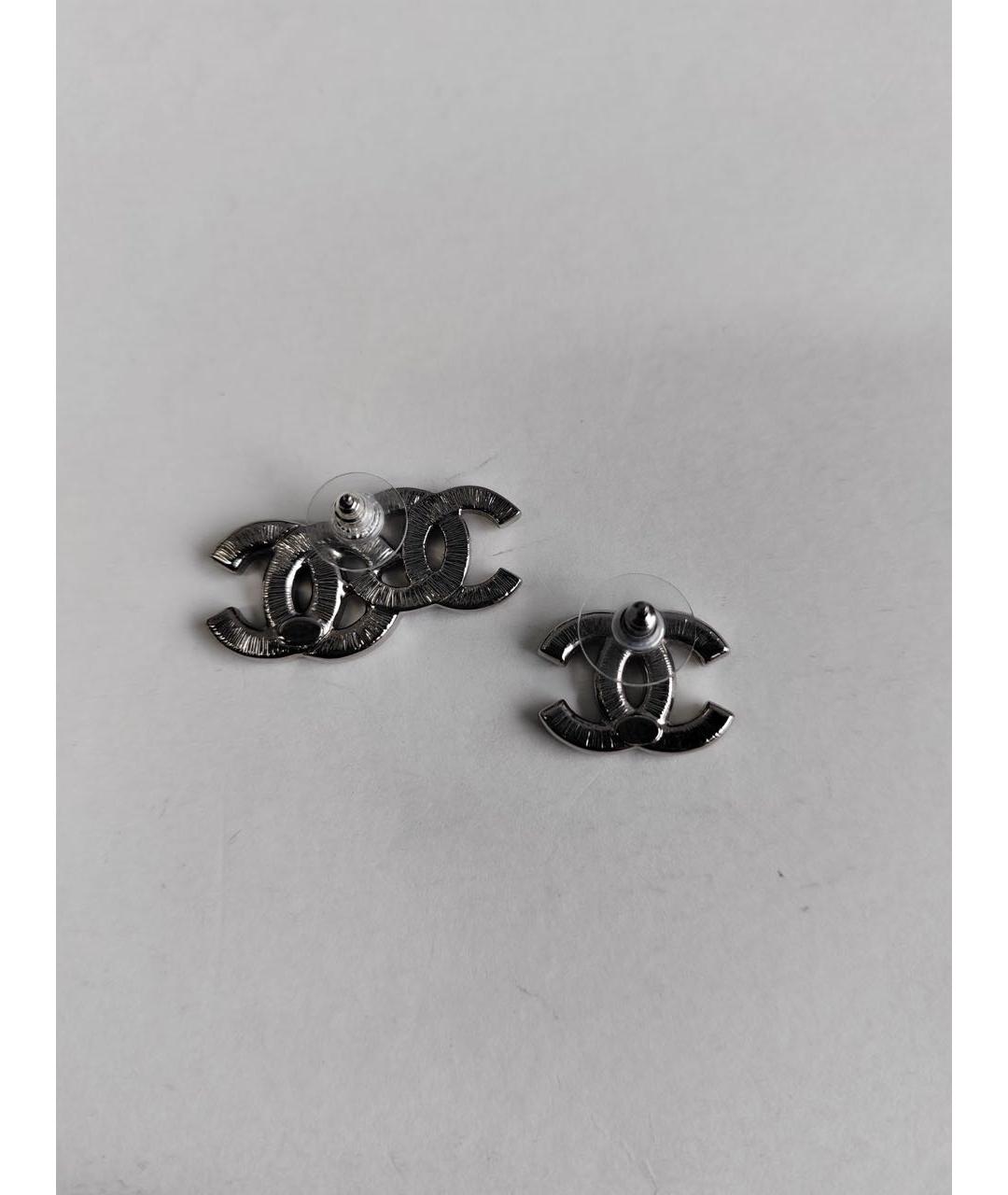 CHANEL Серебряные серьги, фото 5