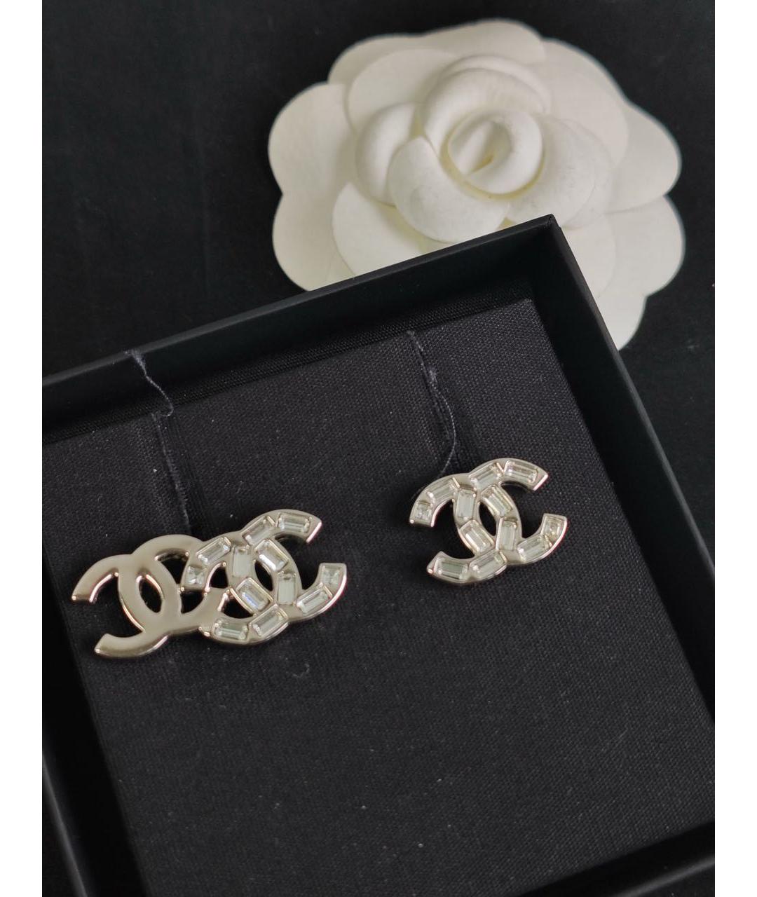 CHANEL Серебряные серьги, фото 7