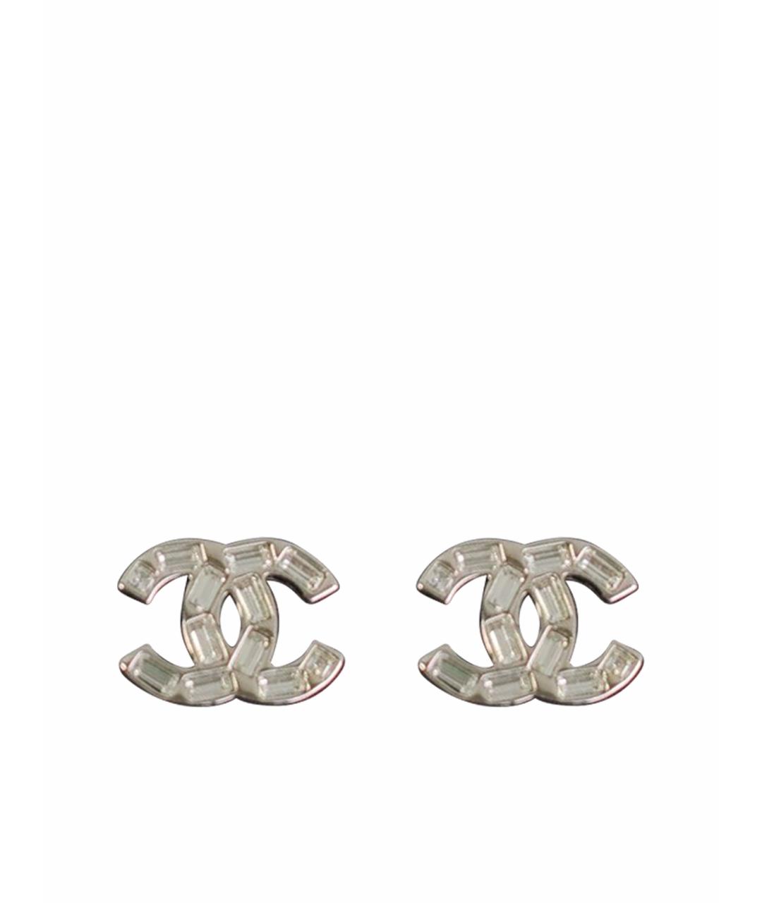 CHANEL Серебряные серьги, фото 1
