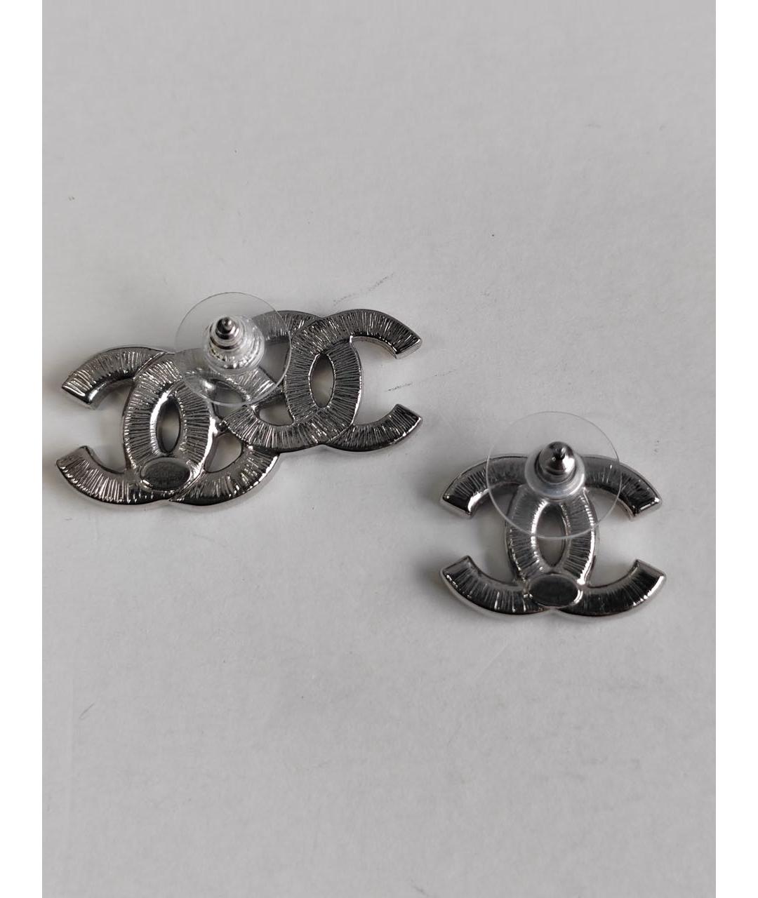 CHANEL Серебряные серьги, фото 6
