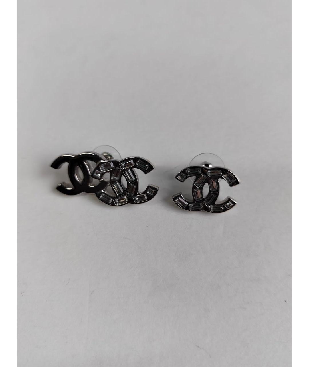 CHANEL Серебряные серьги, фото 4