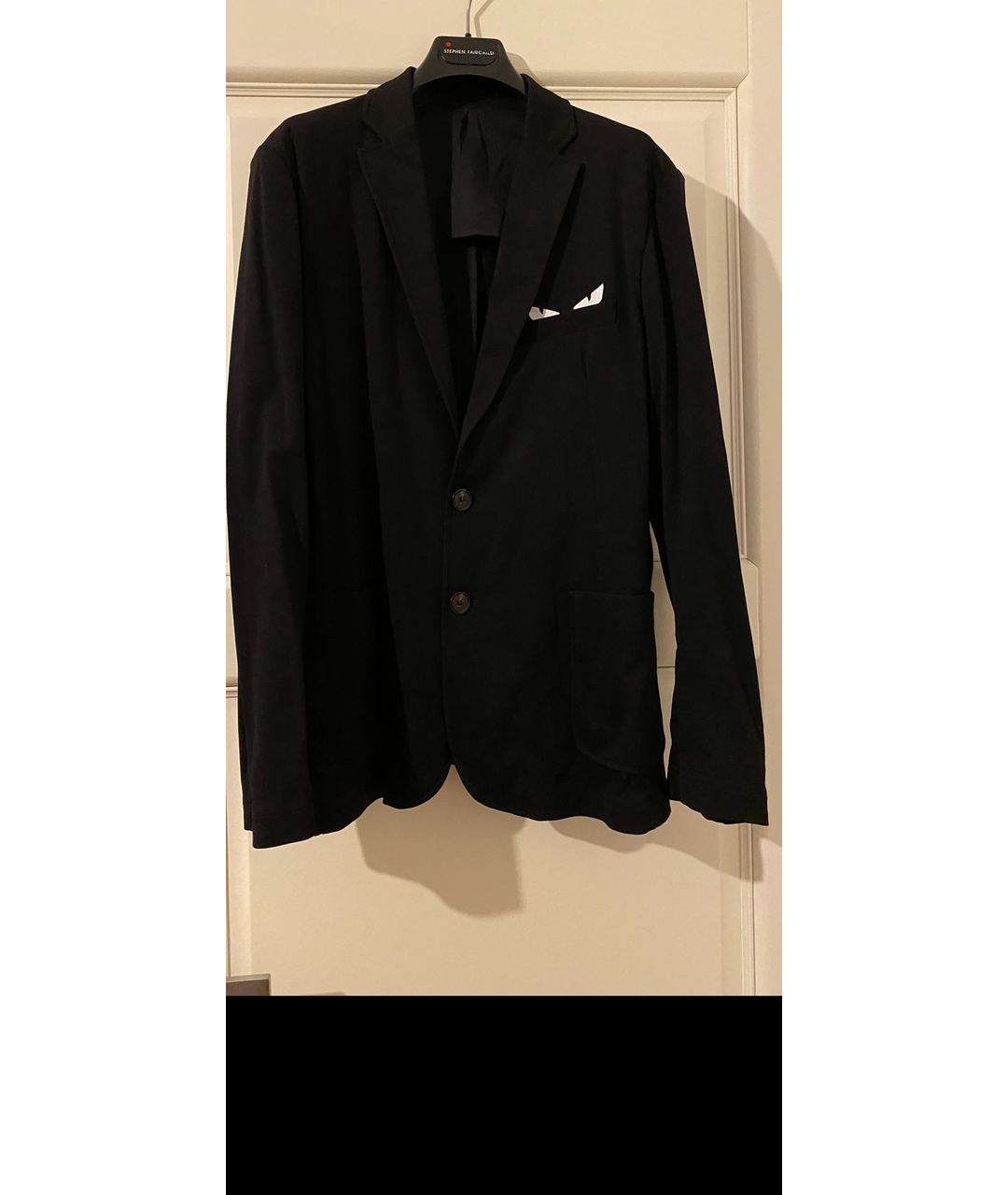 FENDI Черный хлопковый пиджак, фото 5