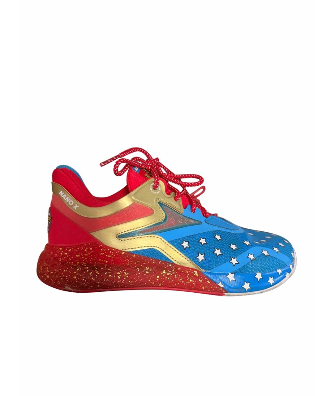 REEBOK Красные текстильные кроссовки, фото 1