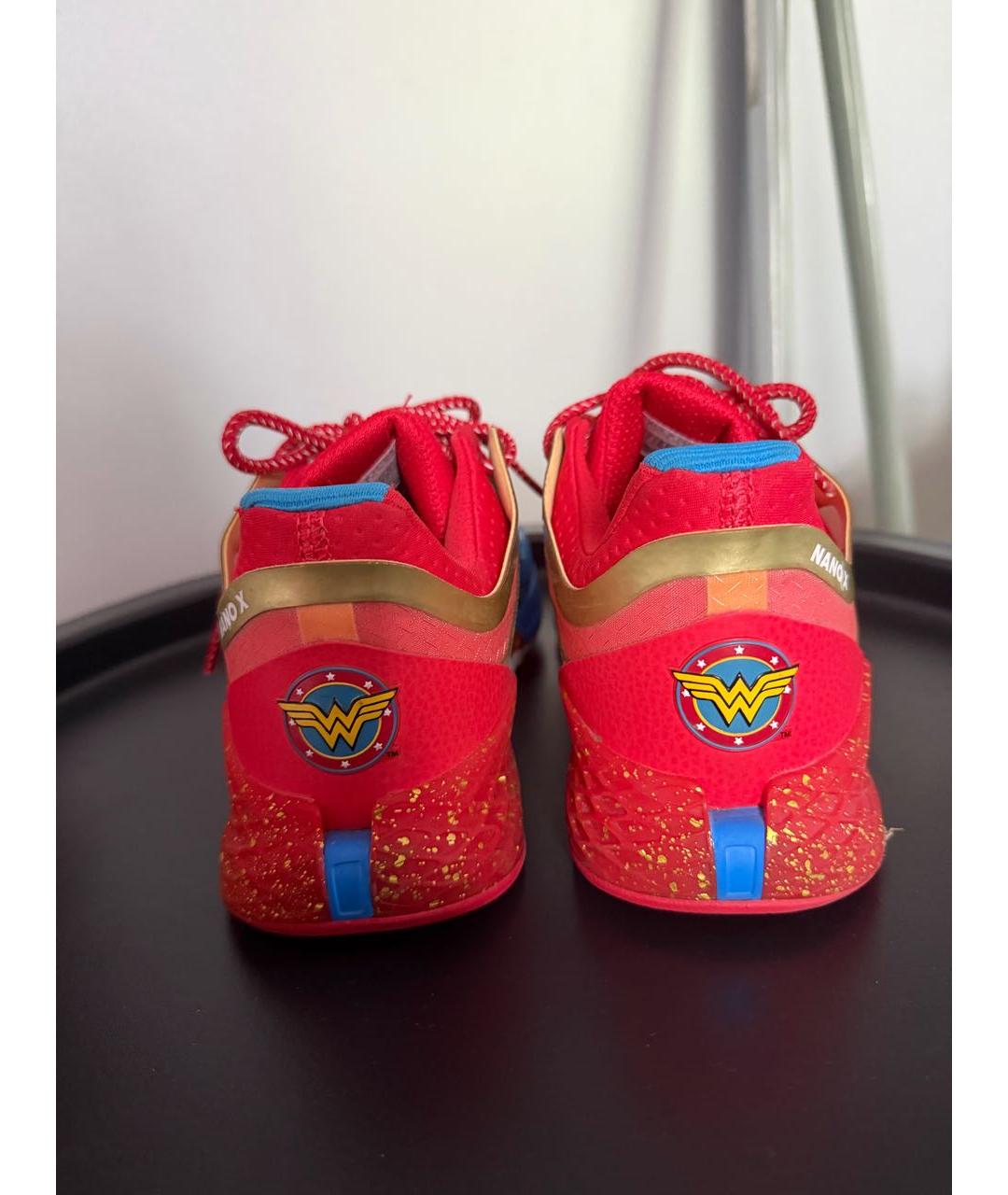 REEBOK Красные текстильные кроссовки, фото 3