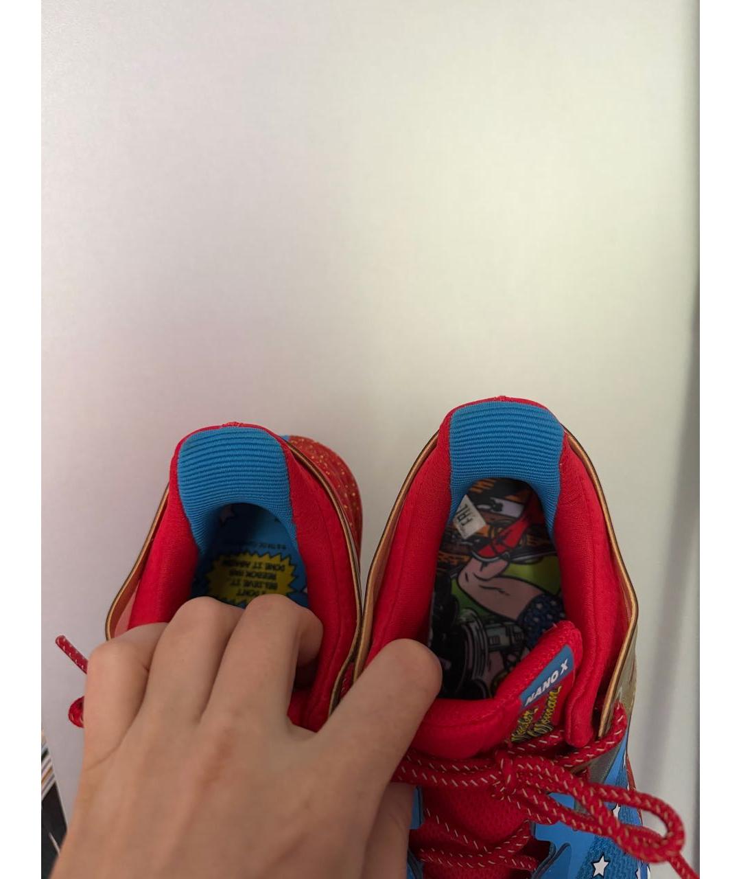 REEBOK Красные текстильные кроссовки, фото 7