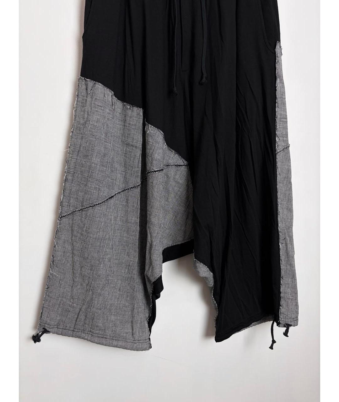 YOHJI YAMAMOTO Черные лиоцелловые повседневные брюки, фото 3