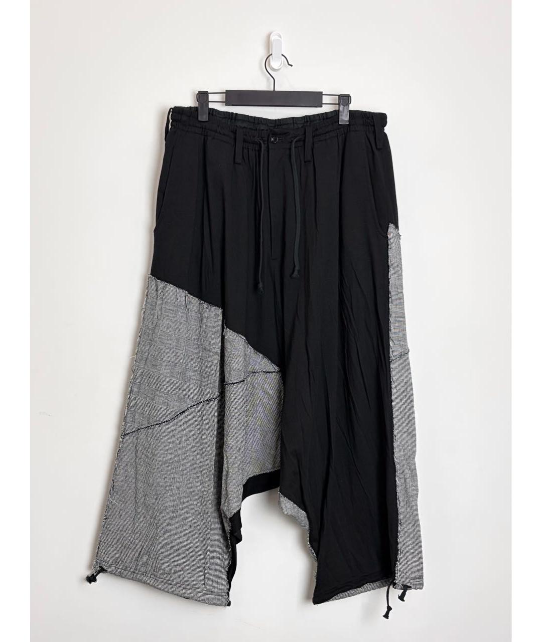 YOHJI YAMAMOTO Черные лиоцелловые повседневные брюки, фото 2