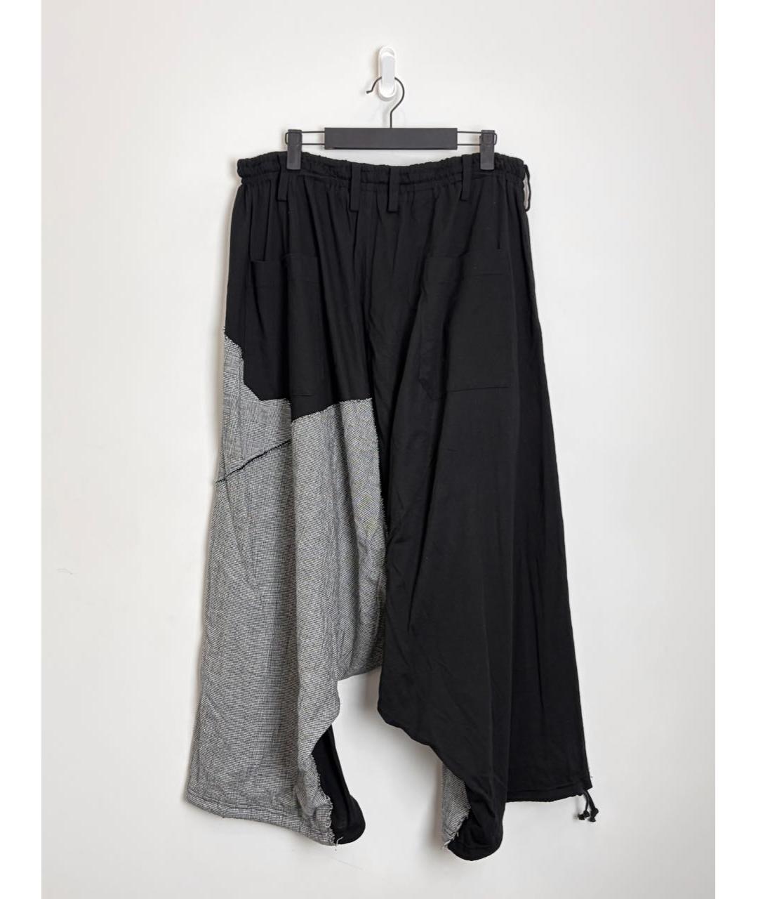 YOHJI YAMAMOTO Черные лиоцелловые повседневные брюки, фото 7