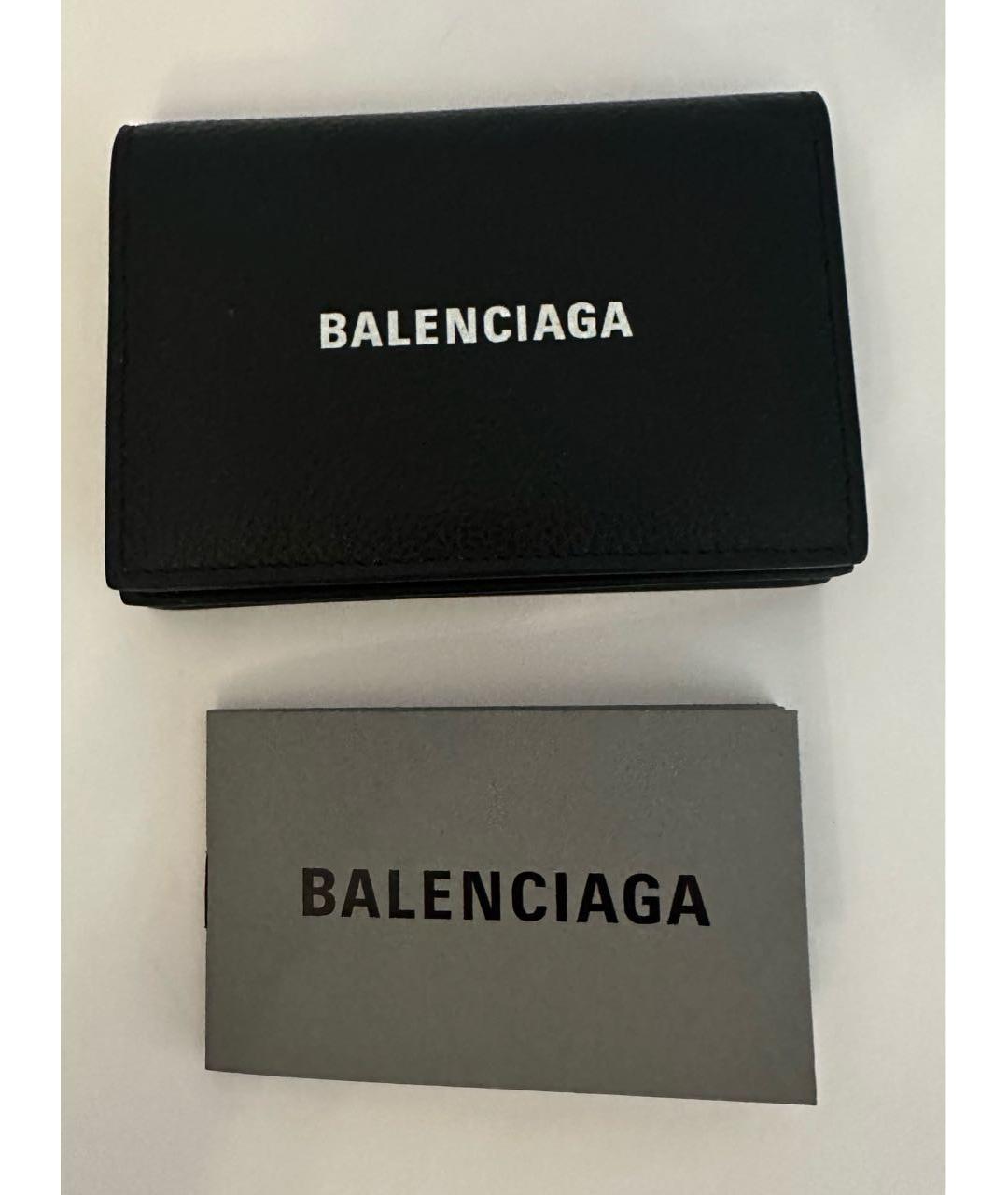 BALENCIAGA Черный кожаный кардхолдер, фото 7