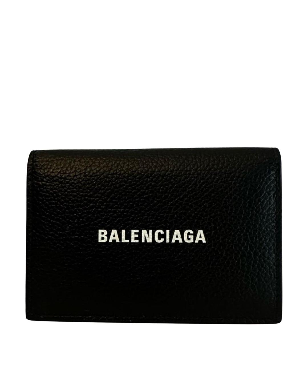 BALENCIAGA Черный кожаный кардхолдер, фото 1