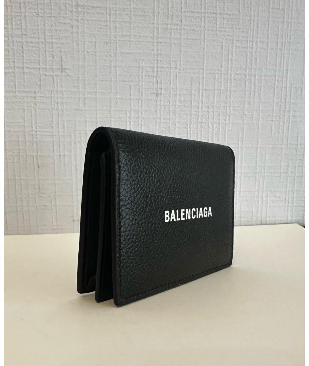BALENCIAGA Черный кожаный кардхолдер, фото 2