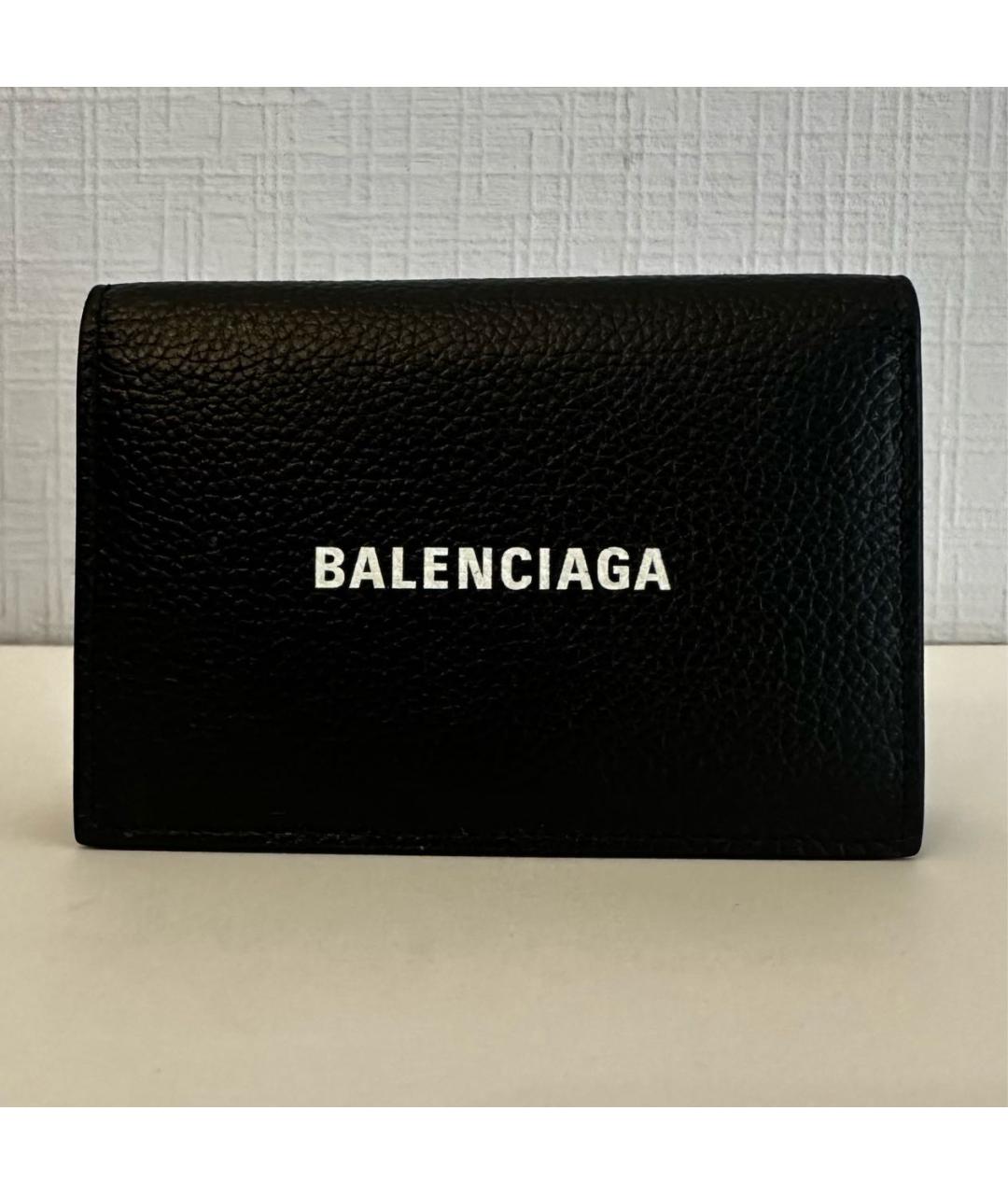 BALENCIAGA Черный кожаный кардхолдер, фото 9