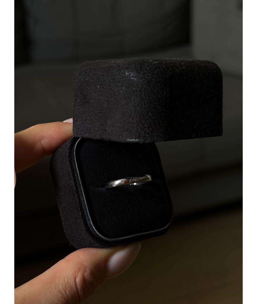 TIFFANY&CO Серебряное платиновое кольцо, фото 2