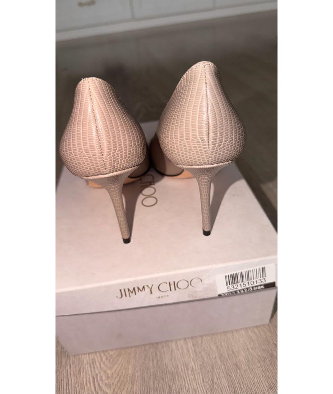 JIMMY CHOO Серые кожаные туфли, фото 4