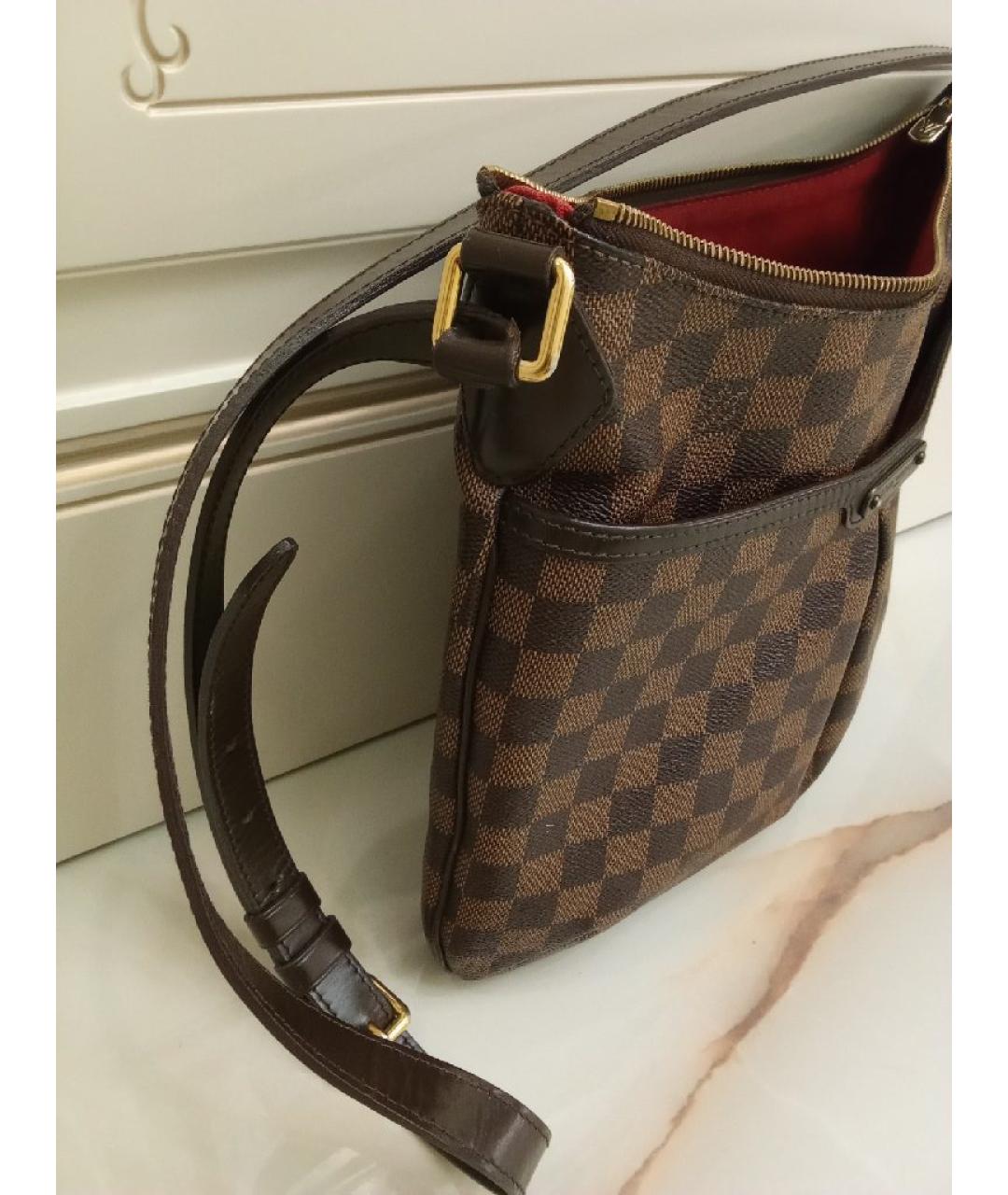 LOUIS VUITTON Коричневая сумка через плечо из канвы, фото 2