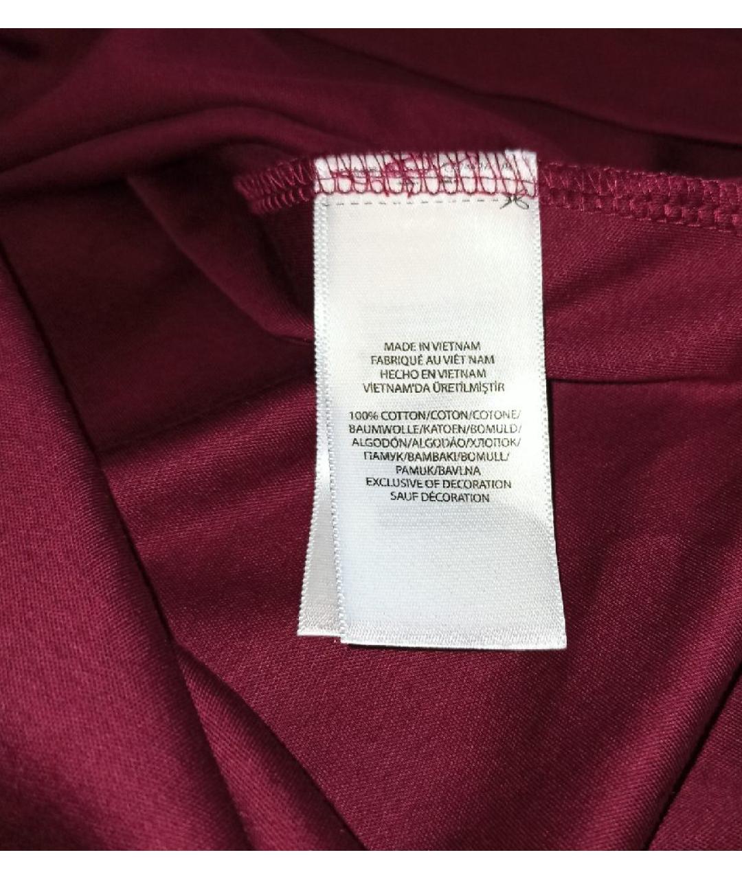 POLO RALPH LAUREN Бордовое хлопковое поло с коротким рукавом, фото 8