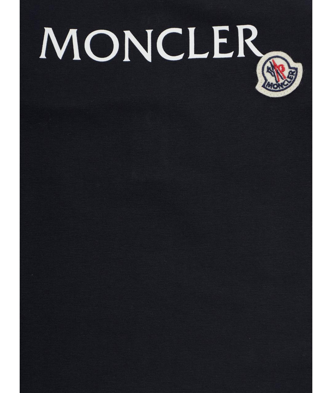 MONCLER KIDS Темно-синий хлопковый боди / песочник, фото 3