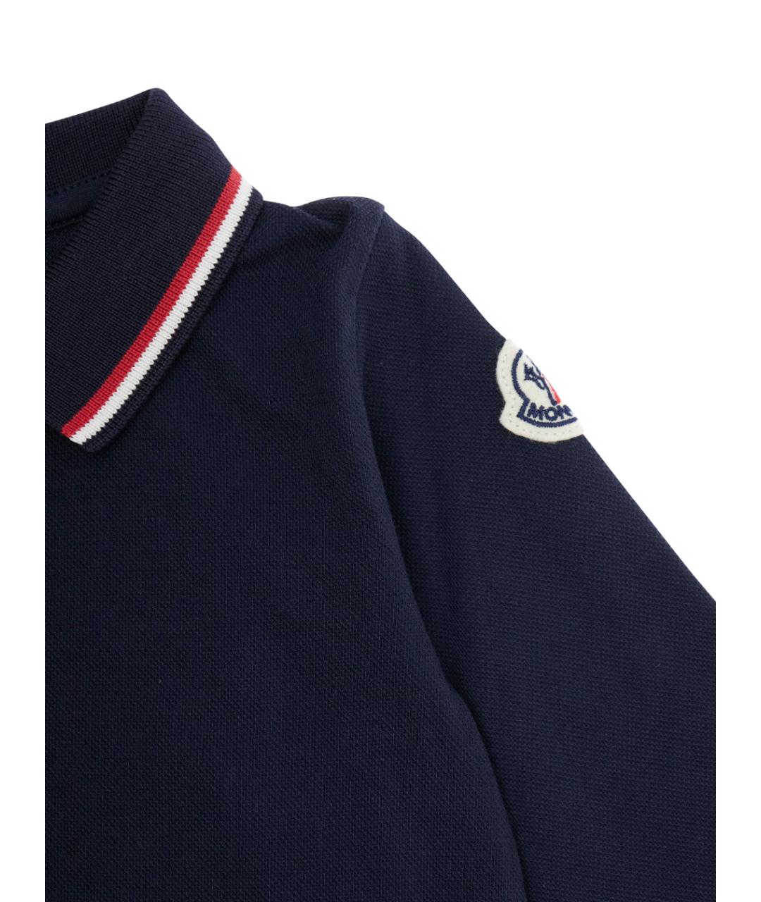 MONCLER KIDS Темно-синий хлопковый боди / песочник, фото 3