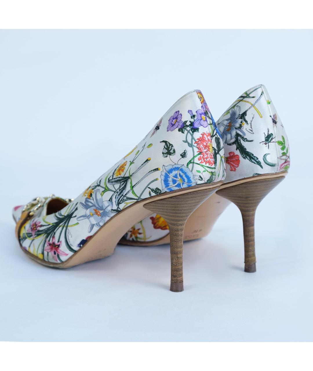 GUCCI Мульти текстильные туфли, фото 7