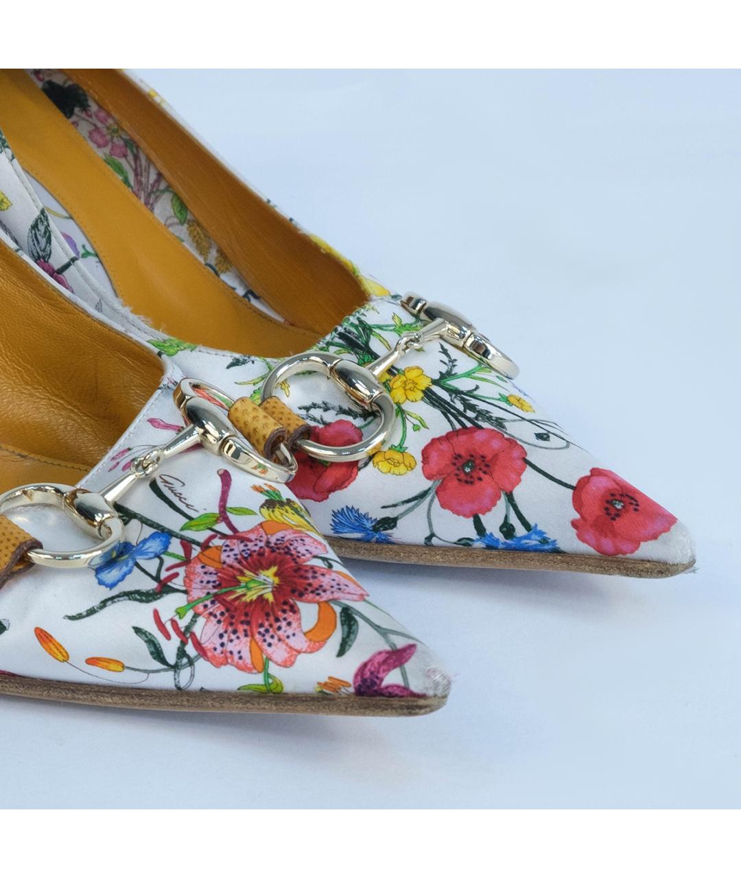 GUCCI Мульти текстильные туфли, фото 4