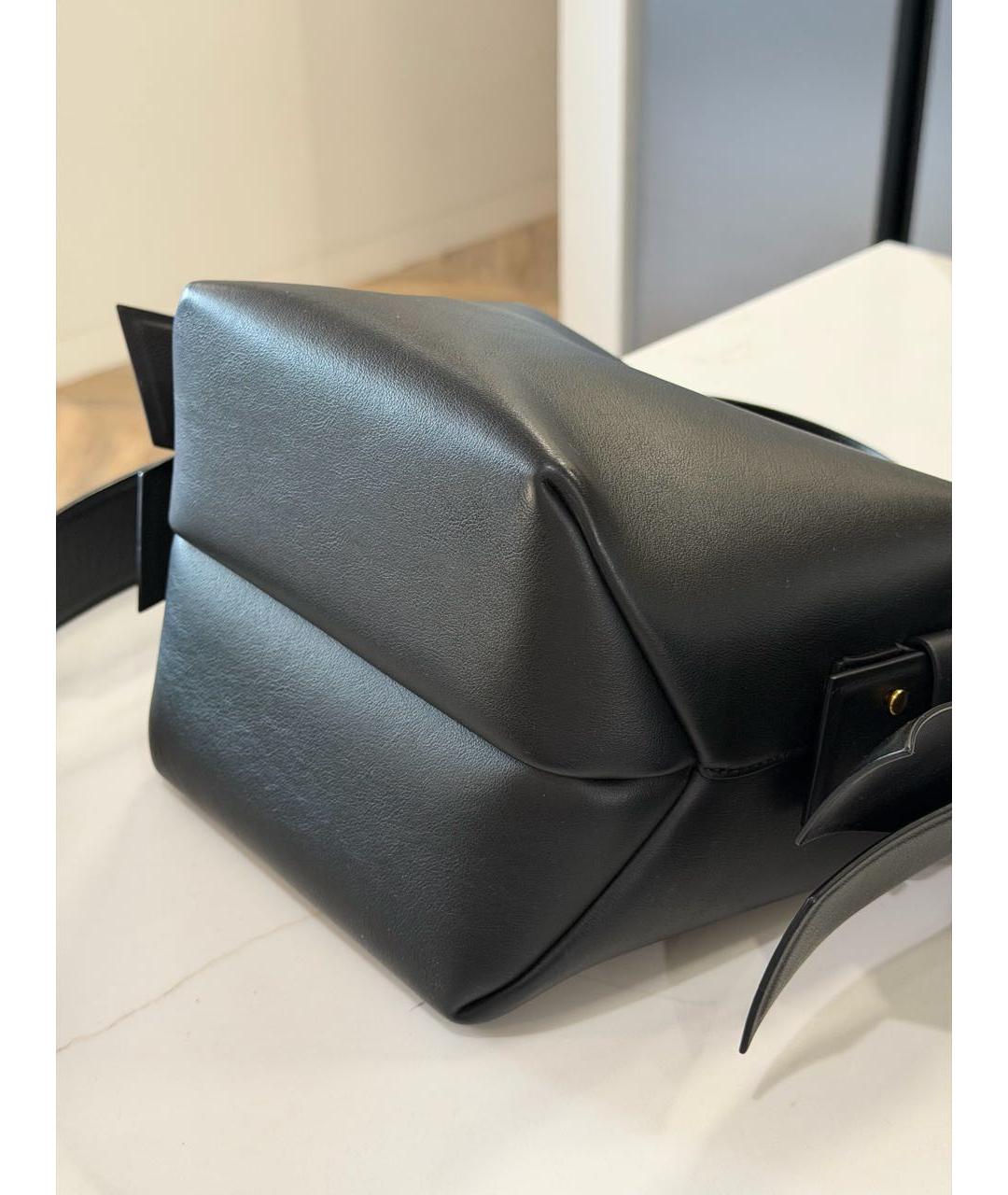 ACNE STUDIOS Черная кожаная сумка через плечо, фото 3