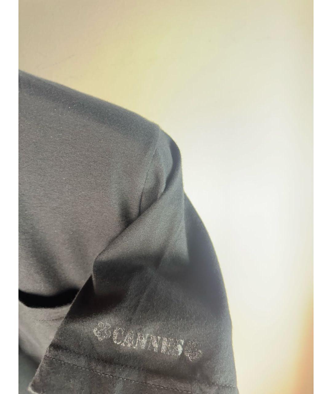 CHROME HEARTS Черная хлопковая футболка, фото 4