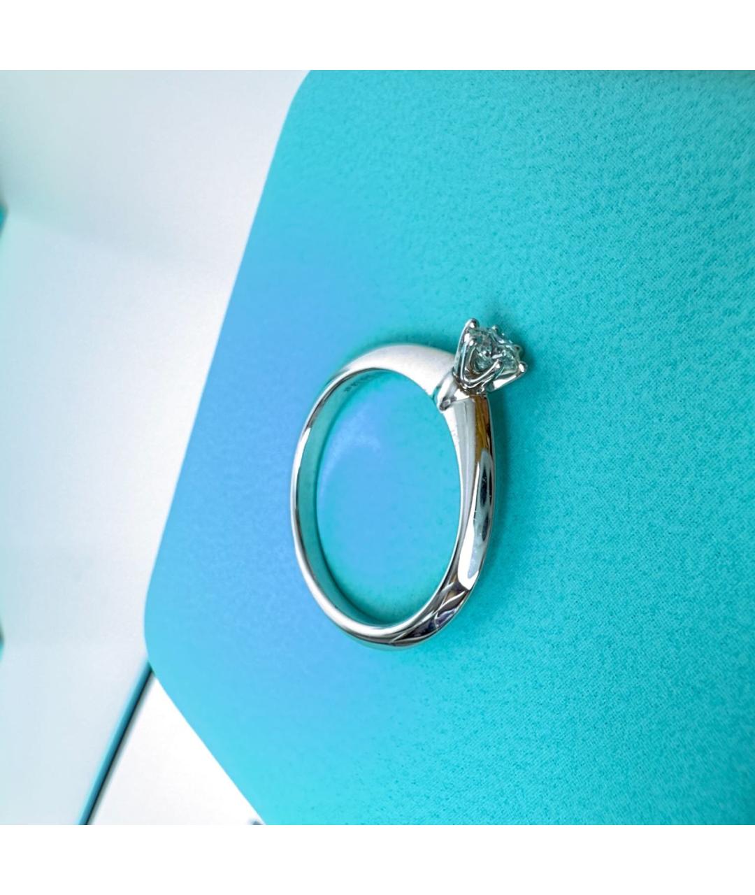 TIFFANY&CO Серебряное платиновое кольцо, фото 7