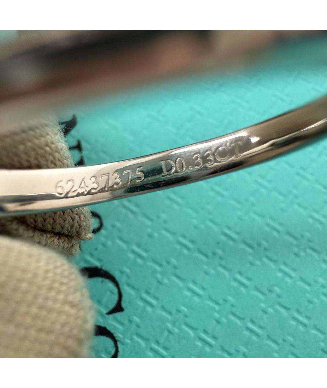 TIFFANY&CO Серебряное платиновое кольцо, фото 3
